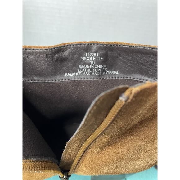 Franco Fortini Women's Brown Suede Boots 122251 Nicolette Size 10 - Picture 6 of 8